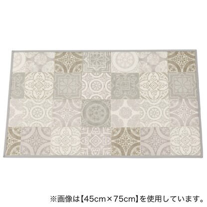 クッションフロア玄関マット　アンティグオ(GRY 30×120)