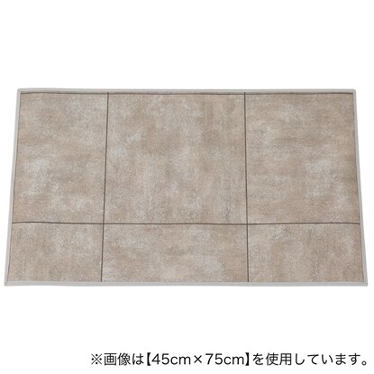 クッションフロア玄関マット　モルタルタイル(GRY 60×90)