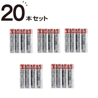 アルカリ乾電池単4形×20本セット(NP4)