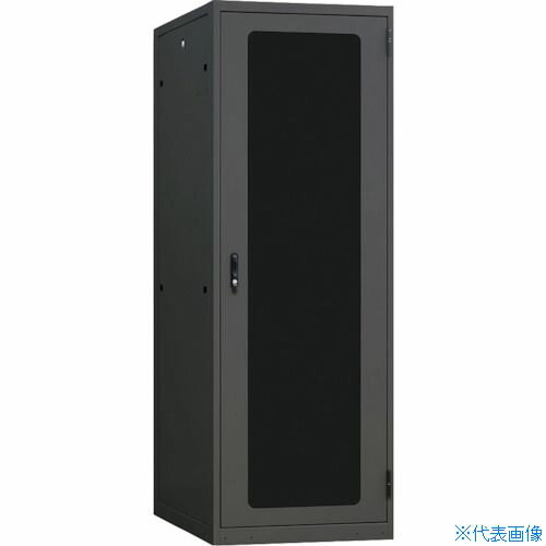 ■摂津金属工業 ネットワークラック SNR2シリーズ ブラック 700×1500×600 SNR230U7060NB(4058423)[送料別途見積り][法人・事業所限定][直送]