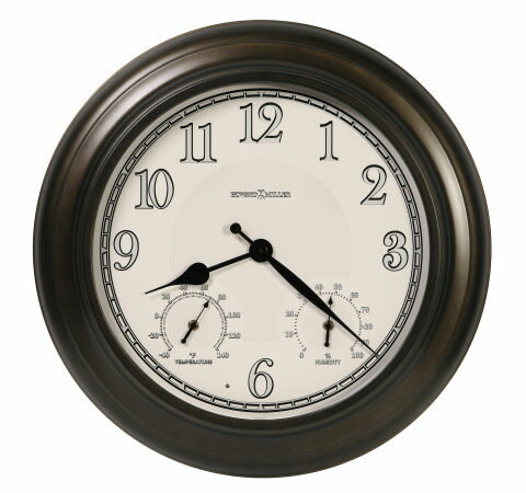 外でも使えて便利です!ハワード・ミラーHoward Miller社製掛け時計 屋内・屋外兼用 Briar Outdoor Wall Clock 625-676 大型掛け時計