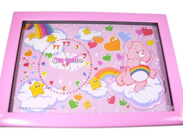 壁掛け時計 Care Bears ケア ベアーズ ピンク