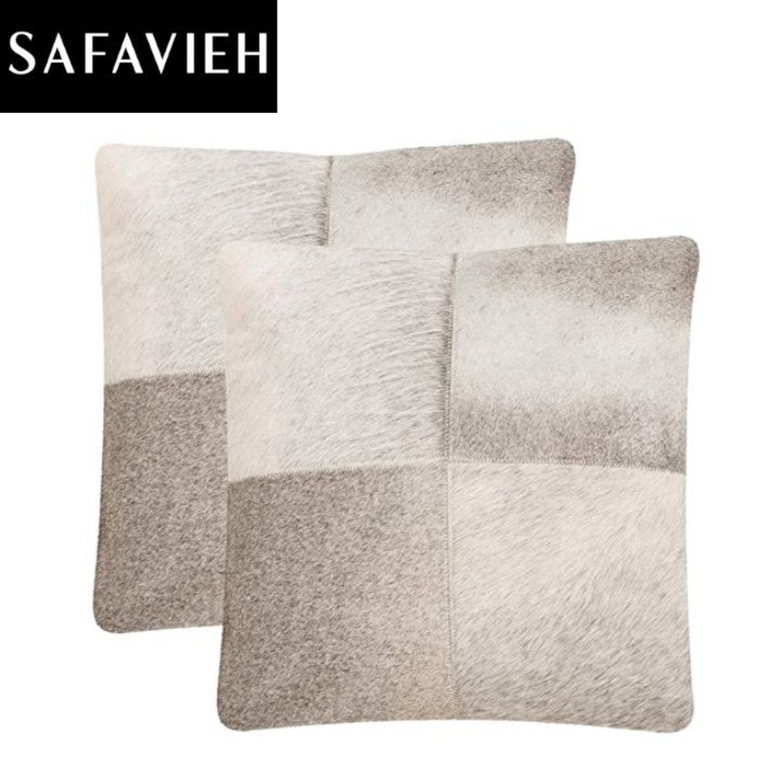 Safaviehクッション 2個セット グレー 45.7cm おうち時間 Founderがお届け!