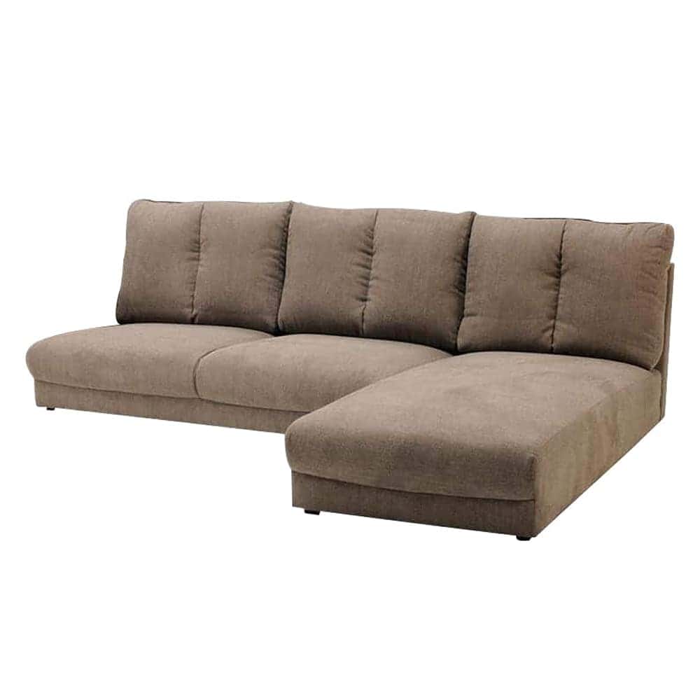 シェーズロングソファ　LENO　【２人掛けソファ シェーズロングソファ】　GRY  5Y)