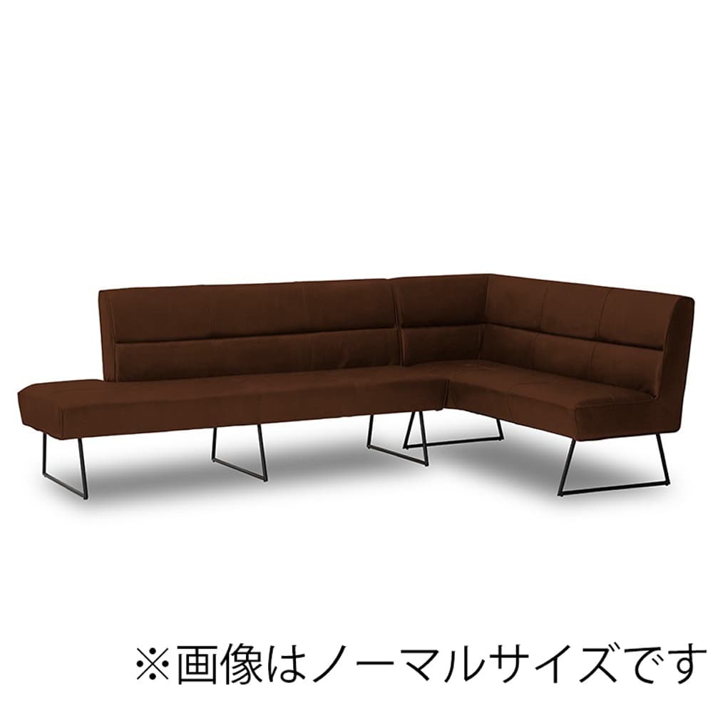 【レザーテックス】　LDソファセット　マルクト　スモール　左コーナー　(ココアブラウン)