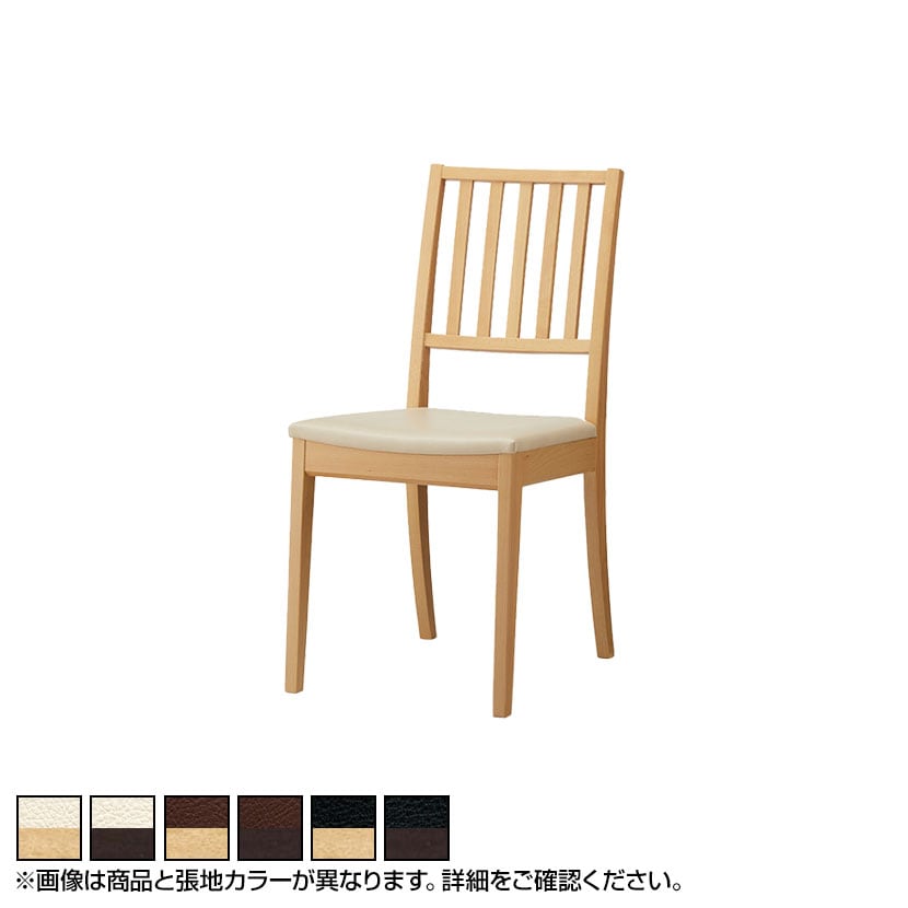 アダル 蓮 木製ダイニングチェア PVC 防汚加工 抗菌 幅400×奥行540×高さ830mm