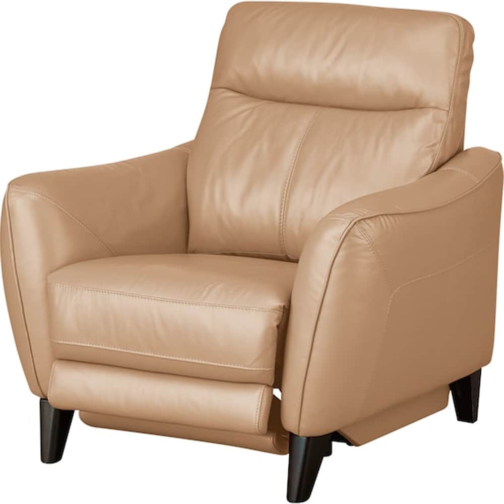 1人用ソファ (アネーロ 厚革タイプ NV BE）　