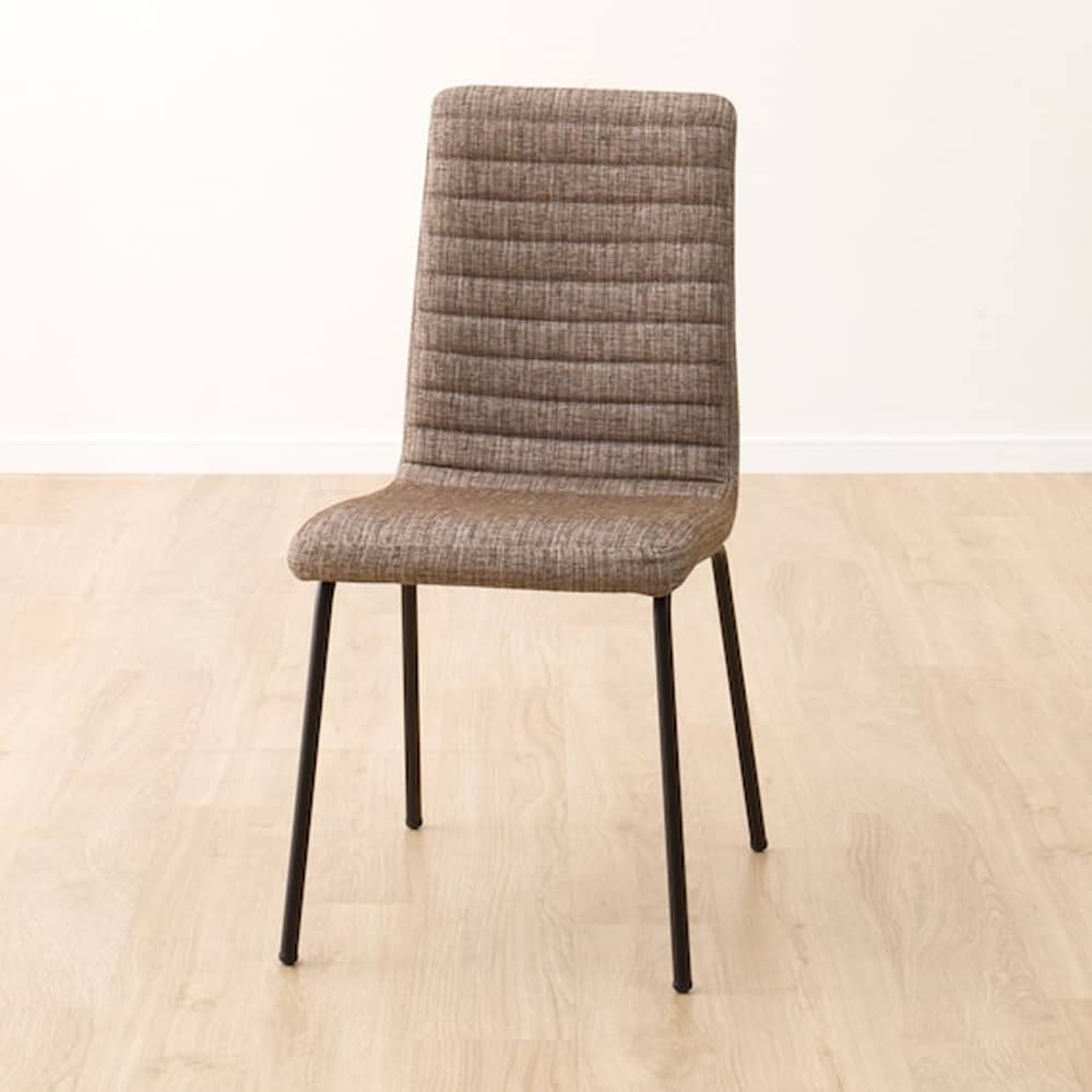 ダイニングチェア(クーボ3 布 BR/BK)　