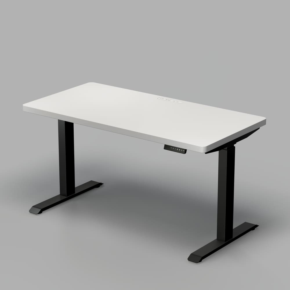 山善　YAMAZEN　ヤマゼン　電動昇降デスクハイモデルタイプ　ELD-TUMT1400　MBK／WH