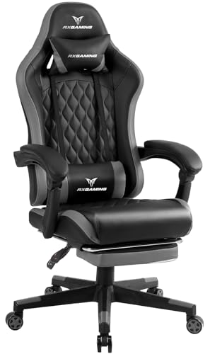 RXGAMING ゲーミングチェア オットマン付き PCゲーミングチェア ゲーム