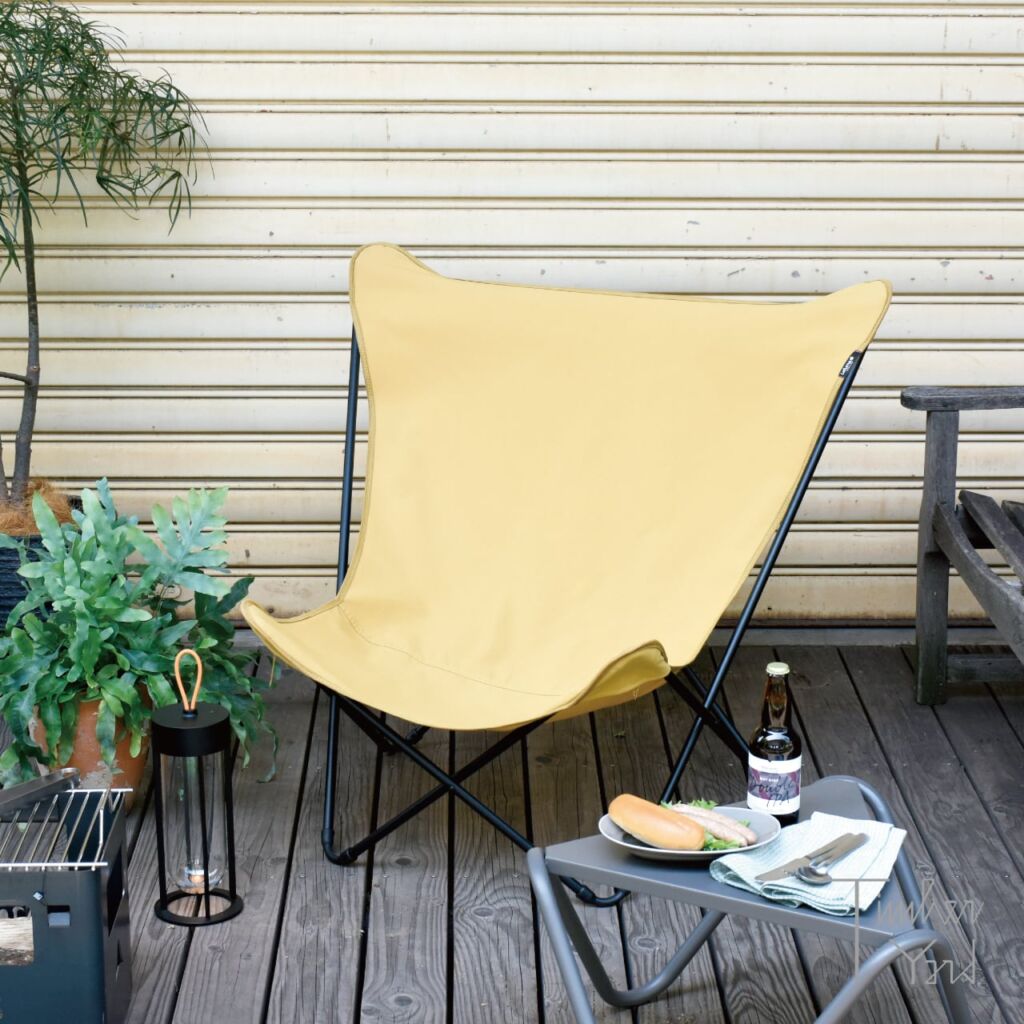 バタフライチェア POP UP XL / LFM2777 / Curry_イエロー_ 7234 / Lafuma MOBILIER(ラフマモビリエ) / アウトドア / 折り畳み式 / 正規販売店