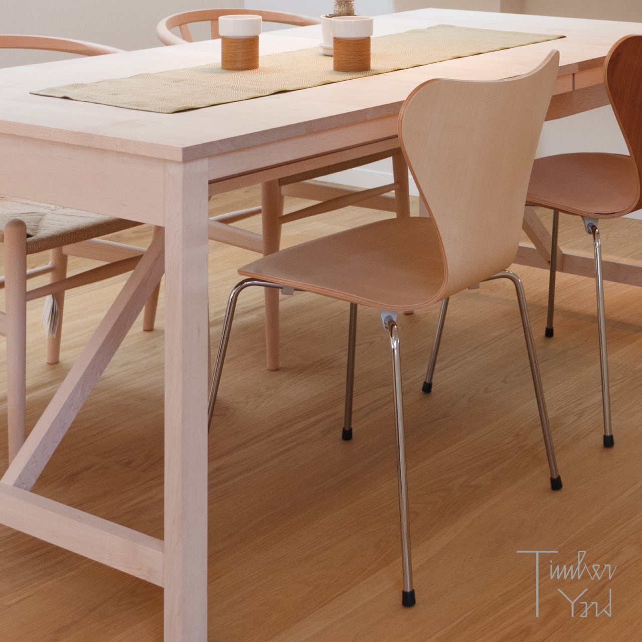 SERIES 7 / セブンチェア（3107）/ ナチュラルウッド / ビーチ / SH43cm・SH46cm / クローム脚 / FRITZ HANSEN（フリッツ・ハンセン）/ 正規販売店 [2]