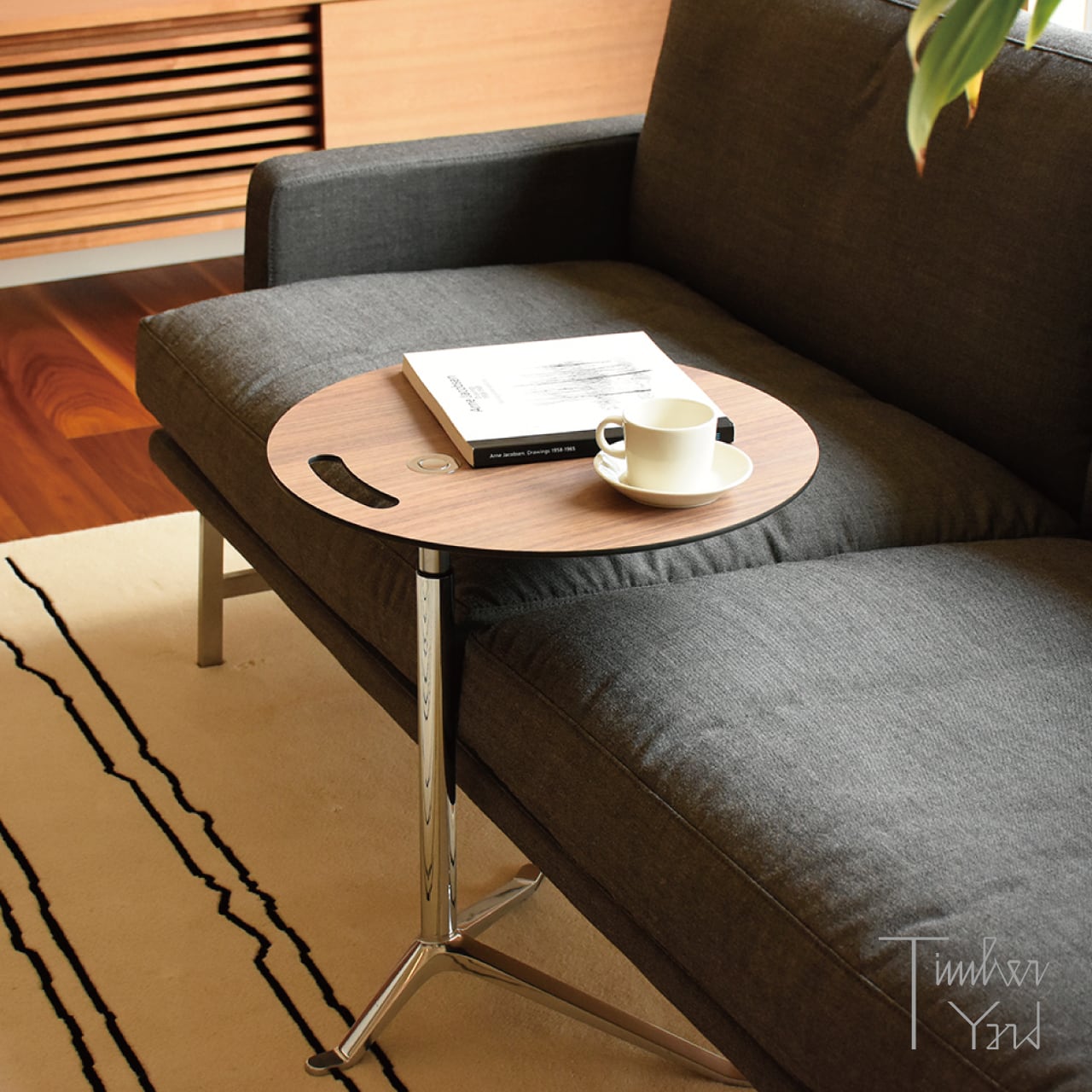 【LITTLE FRIEND™キャンペーン】リトルフレンド KS11 / オーク / クロームポリッシュ仕上げ / 昇降式 / サイドテーブル / FRITZ HANSEN（フリッツ・ハンセン）/ 正規販売店 [2]