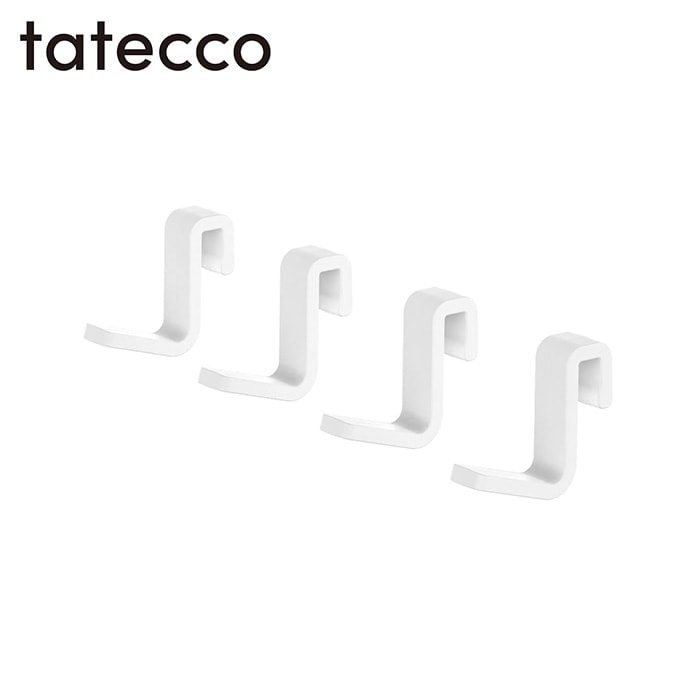 tatecco タテッコ 縦つっぱり棒用 ミニフック 4個入り