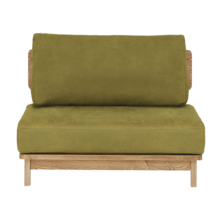 マナー④ 1.5人掛けソファ 幅100cm カバーリング 20色展開