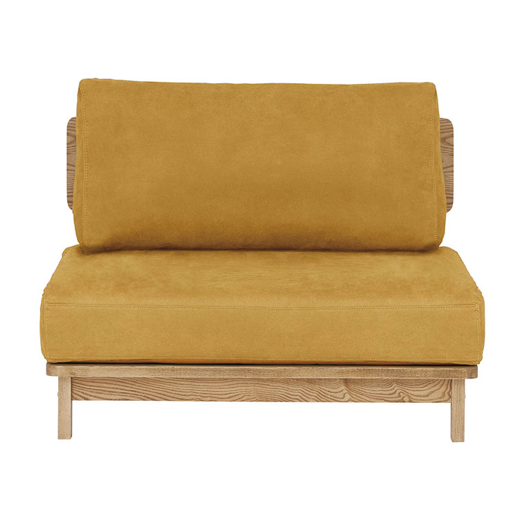 マナー④ 1.5人掛けソファ 幅100cm カバーリング 20色展開