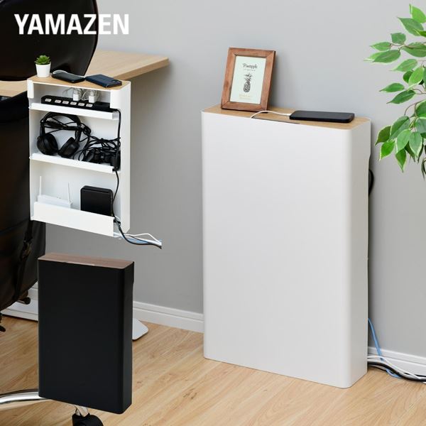 【10％オフクーポン対象】ケーブルボックス ルーター 収納ボックス 幅40 奥行13.5 高さ65cm NRCB-65 山善 YAMAZEN
										
											【会員登録でクーポンGET】