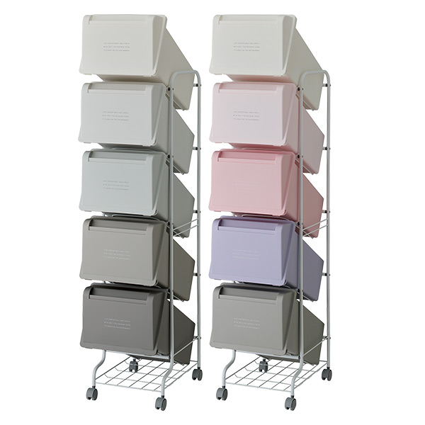 【10％オフクーポン対象】ゴミ箱 分別 縦型 21L×5段 キャスター付きコンテナスタイル5 CS5-100 リス RISU
										
											【会員登録でクーポンGET】