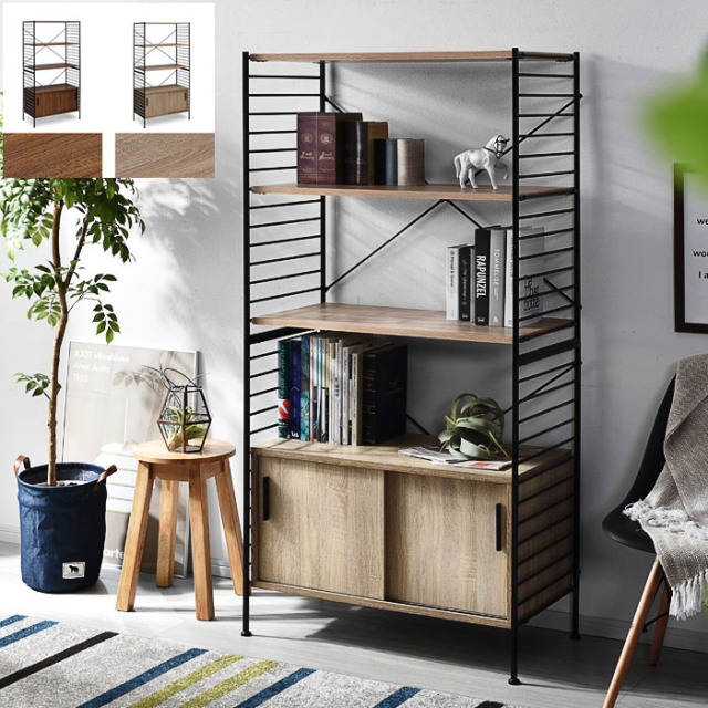 ユニットシェルフWiLL 引き戸扉キャビネット キャビネット用フレーム 棚板3枚