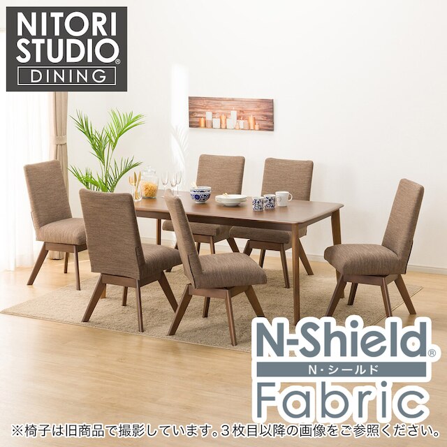 ダイニングテーブル7点セット(Nコレクション T-01 165 MBR/C-60S MBR/NSF-BR)