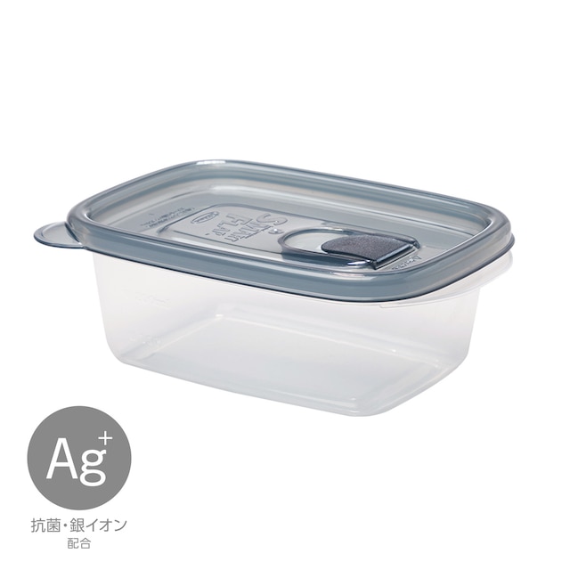 レンジで使える 抗菌保存容器(グレー 400mL 3個入 SF)