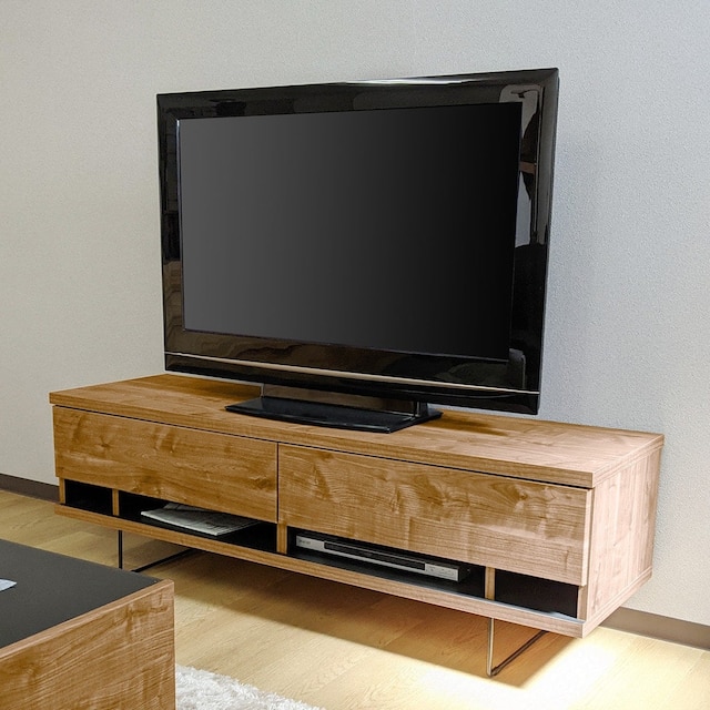 配線すっきり！コンセント付きテレビ台(ローボード幅150cm NA)