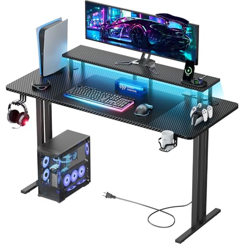 HLFURNITURE ゲーミングデスク パソコンデス pcデスク 幅120cm