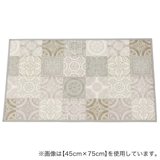 クッションフロア玄関マット　アンティグオ(GRY 30×150)