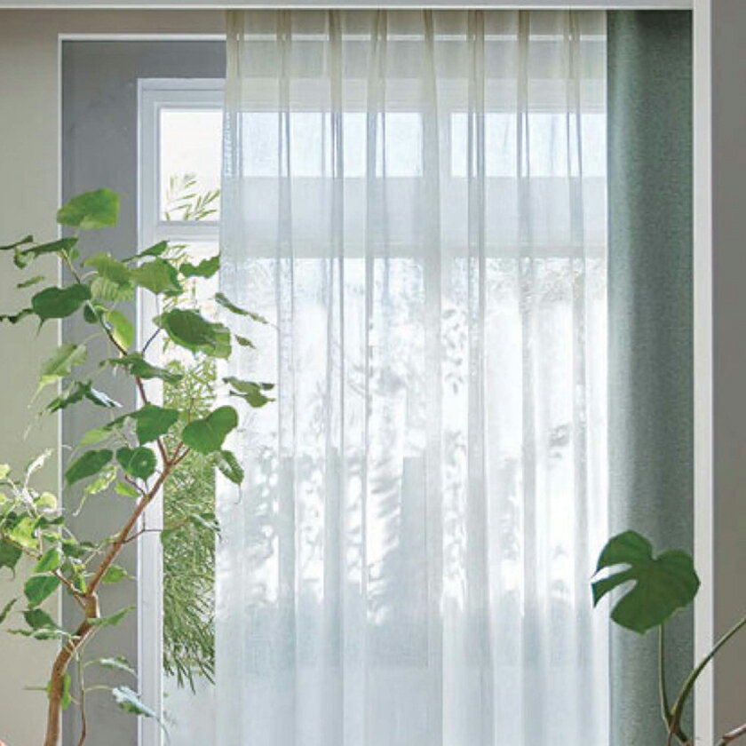 ▼カーテン グレードアップ(約1.5倍ヒダ) ▼スミノエ ULife ユーライフ カラーロック対応U-9418 防炎(イ) ウォッシャブル ミラーレース オフシェイド2 UVカットA【カーテン幅101〜150×カン下寸法121〜140cm】