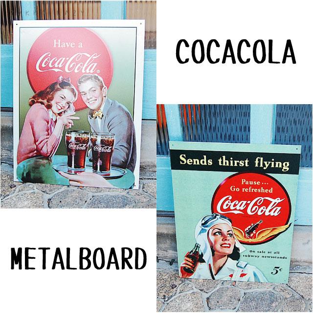 メタルサインボード コカコーラ コーラ レトロ プレート インテリア『Metal Sign board』