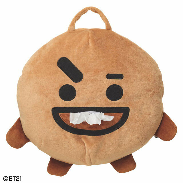 半額 BT21 SHOOKY ティッシュカバー ティッシュケース 609-150ぬいぐるみ ティッシュカバーケース BT21クーポン