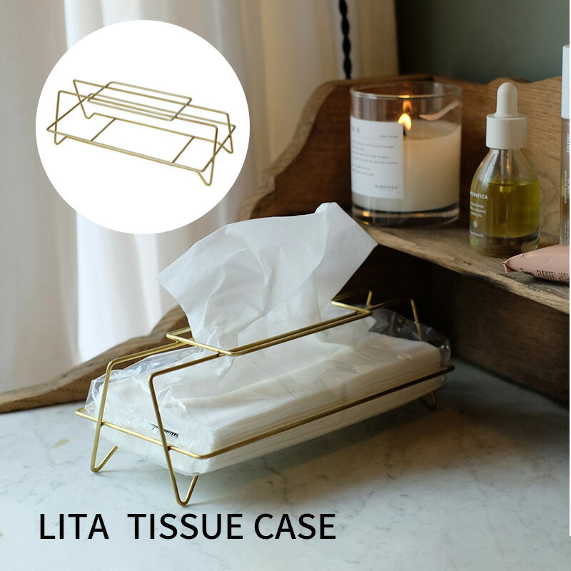 LITA TISSUE CASE ティッシュケース 真鍮 ティッシュボックス ウエストビレッジトーキョー 4589824365404★