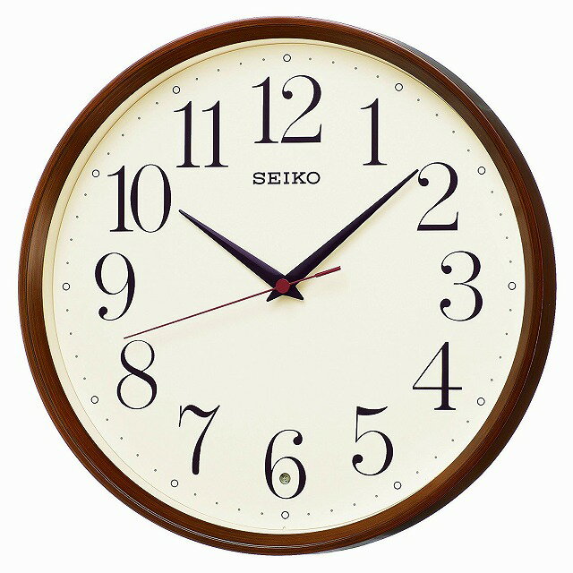 【5%OFFクーポン 10月21日(月) 9:59迄】SEIKO CLOCK セイコー クロック KX222B 掛け時計 電波 アナログ 濃茶木目模様