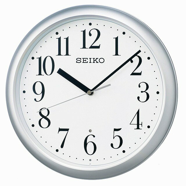 【5%OFFクーポン 10月21日(月) 9:59迄】SEIKO CLOCK セイコー クロック KX218S 掛け時計 電波 アナログ 銀色メタリック