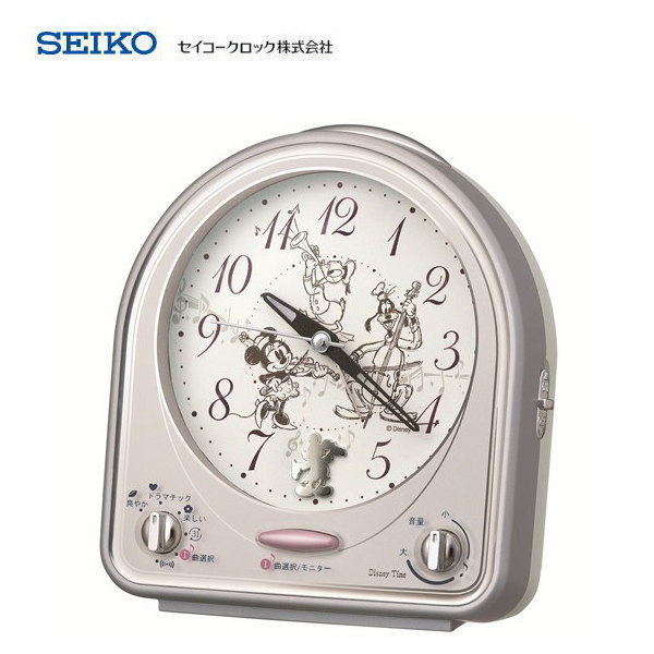 セイコー(SEIKO) ディズニータイム クオーツ目覚まし時計 FD464S 置き時計・置時計 ※電波時計ではありません。【条件付送料無料】