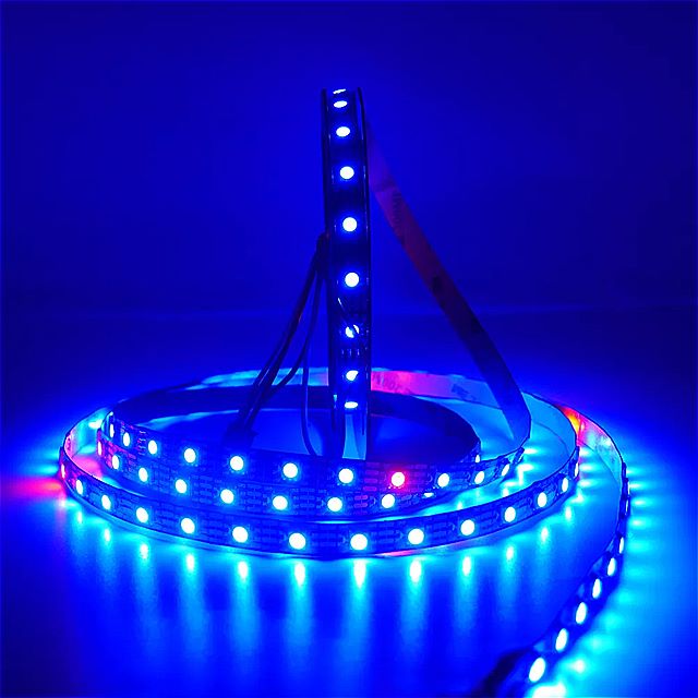 1 メートル/3 メートル/5 メートルWS2813 LED ピクセル ストリップ デュアル 信号 30/60/144 ピクセル/ LED /m、WS2812B更新、DC5V、IP30/IP65/IP67 、ブラック/ホワイトpcb