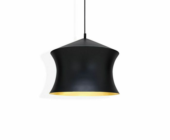 Tom Dixon トム・ディクソン ペンダントライト BEAT WAIST PENDANT LED(ビートウエストペンダントLED) 調光 天井直付 定格光束800lm 8.0W 3000K 黒(ブラック) LED内蔵 BEATWAISTPENDANTLEDBLACK