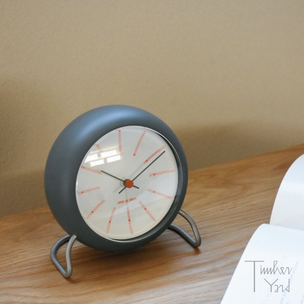 Table Clock｜Bankers［gray］