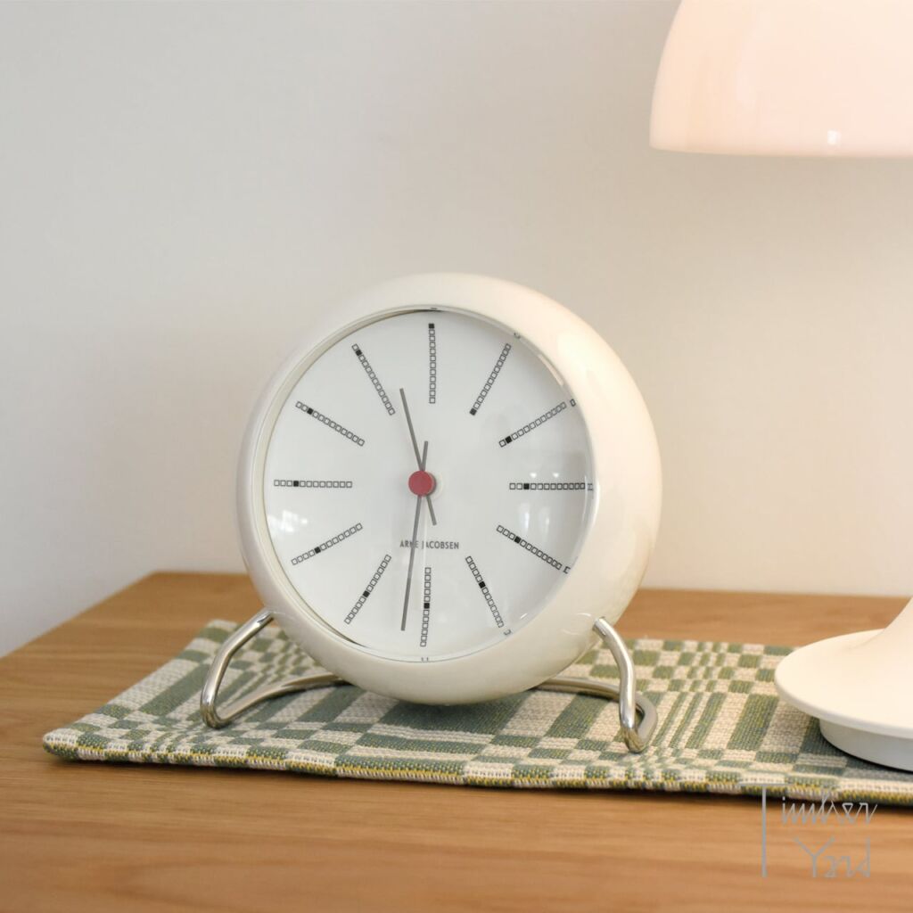 Table Clock｜Bankers［white］