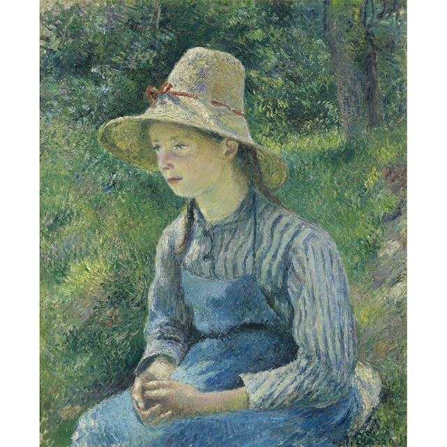 世界名画ポスター  Peasant Girl with a Straw Hat  F3