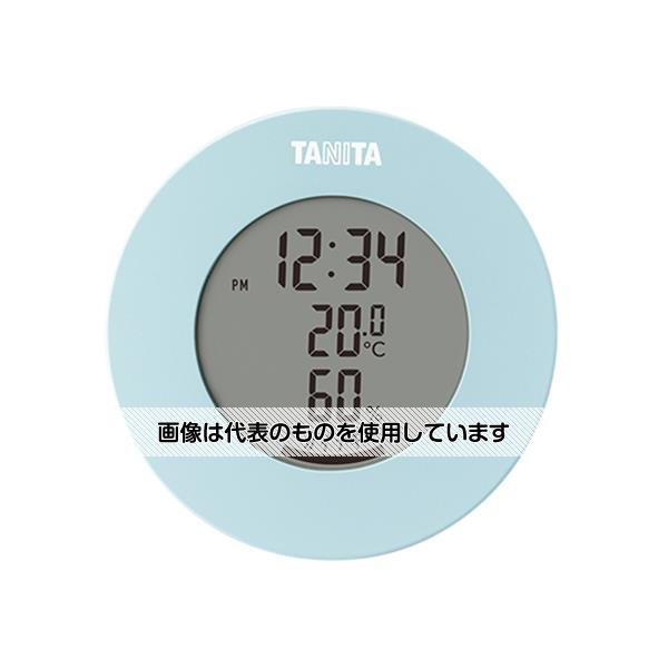 タニタ デジタル温湿度計 ライトブルー TT-585-BL 入数:1個