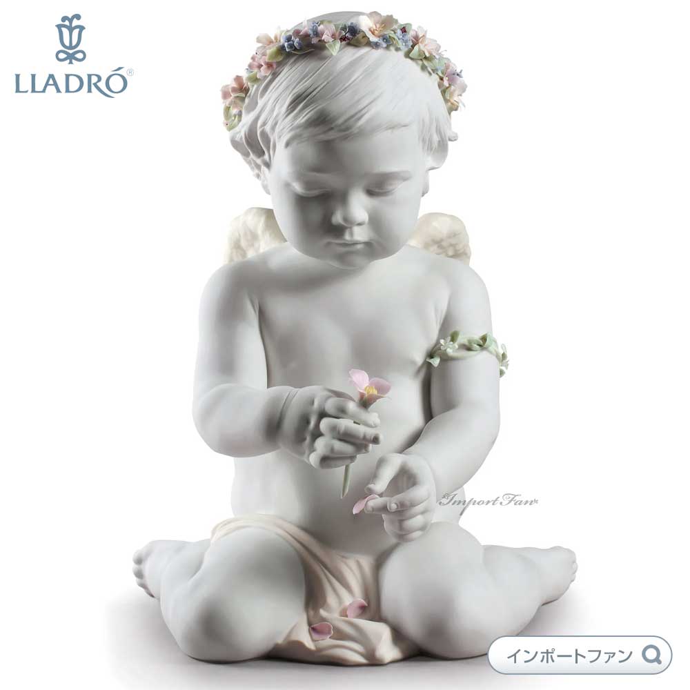 リヤドロ 天使の花占い エンジェル ライラック 世界1500体限定 01009117 LLADRO ギフト プレゼント □