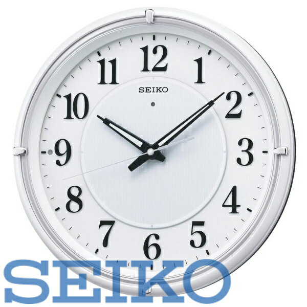 【送料無料】SEIKO CLOCK (セイコークロック) 掛け時計 自動点灯 電波 アナログ 夜でも見える ファインライトNEO(ネオ) 白パール KX393W ※北海道・九州・沖縄・離島は別途送料(1080円〜2160円)スワロフスキー 可愛い ホワイト ラメ 人気 引き出物 複数割引 お得