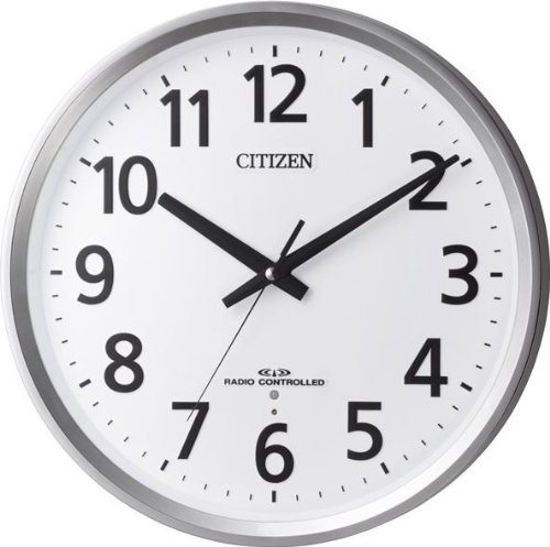 電波 掛 時計 連続秒針 シチズン CITIZEN 8MY475-019 夜眠る秒針 ユニバーサルデザインフォント 電池交換お知らせ 【お取り寄せ】