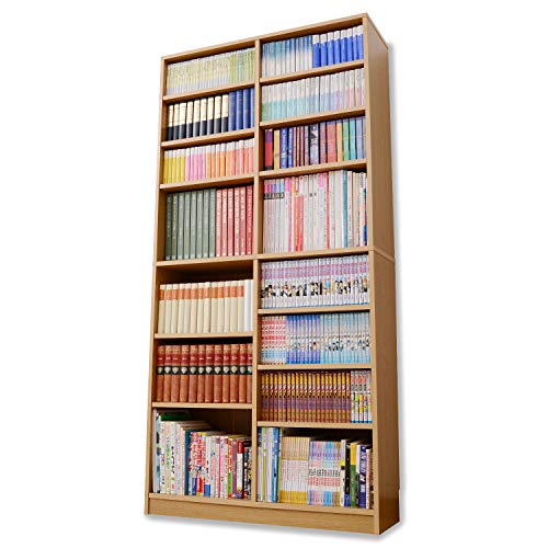 山善 本棚 オープンラック 8段 幅90.5×奥行29×高さ184cm 耐荷重90kg