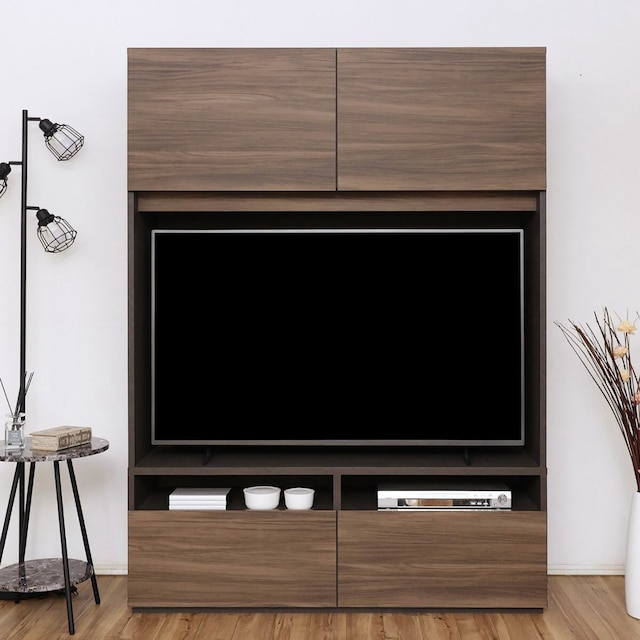 モダン ハイタイプテレビボード (幅134.5cm BR)