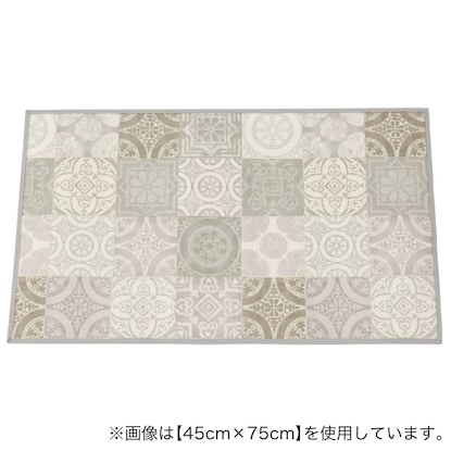 クッションフロア玄関マット　アンティグオ(GRY 30×120)
