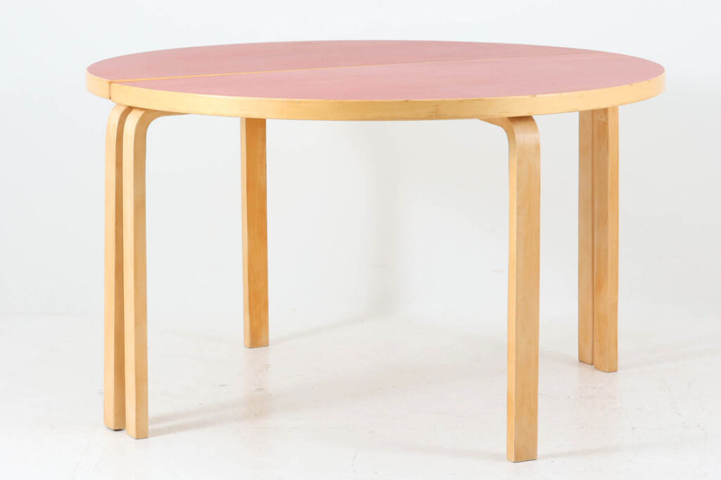 Alvar Aalto(アルヴァ・アアルト)　95 × 2点セット　ダイニングテーブル　Artek(アルテック)　リノリウム　フィンランド製/DK17615