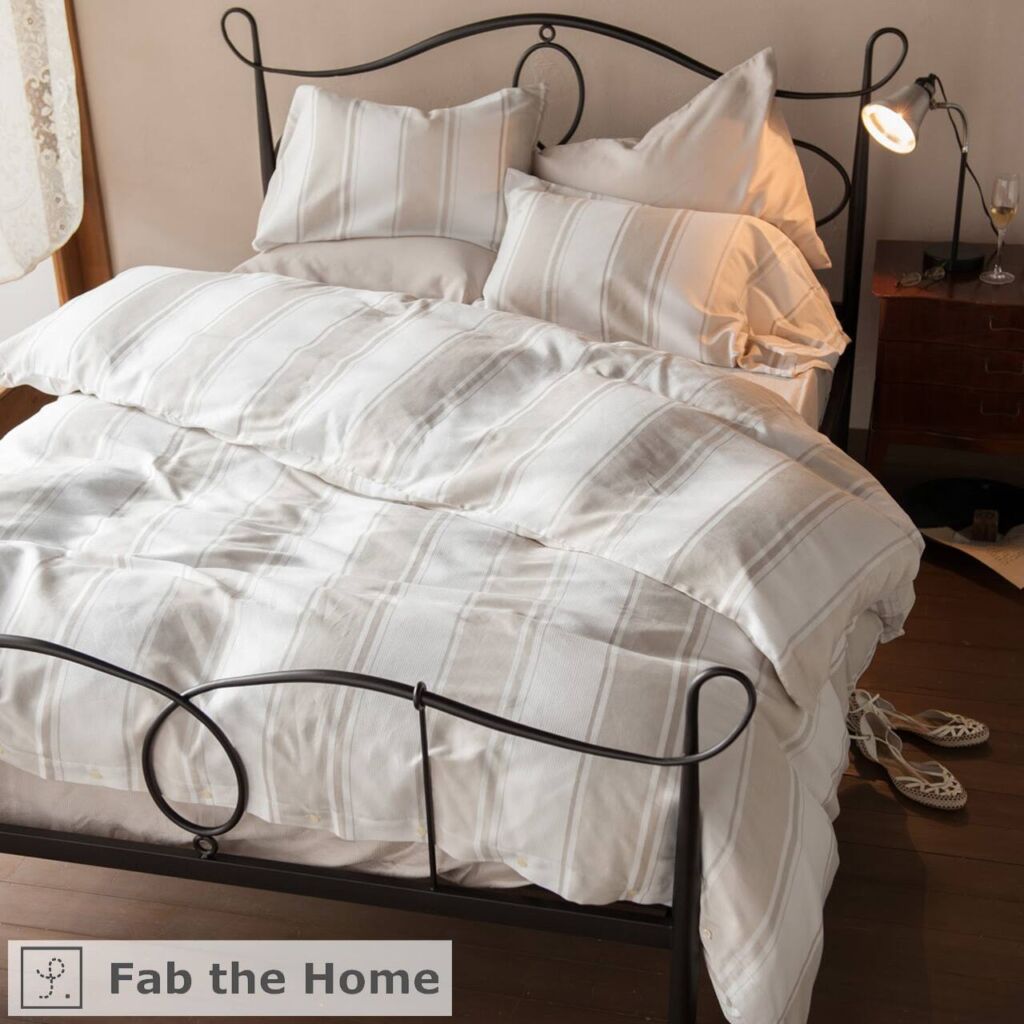 Fab the Home ファブザホーム 掛け布団カバー/シックストライプ【Chic stripe】