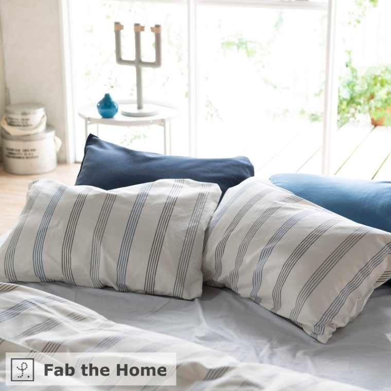 Fab the Home ファブザホーム 枕カバー/ウィッシュストライプ【Wish stripe】